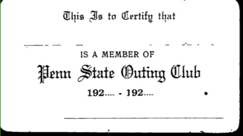 Penn State Outing Club History